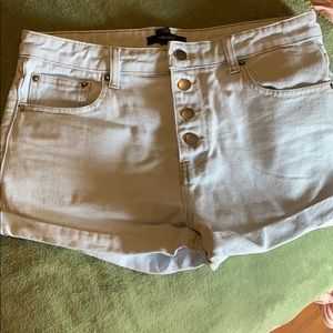 Light Wash high rise shorts
